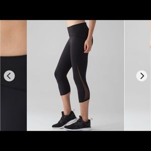 TRAIN TIMES CROP *17", lululemon, black, size 4